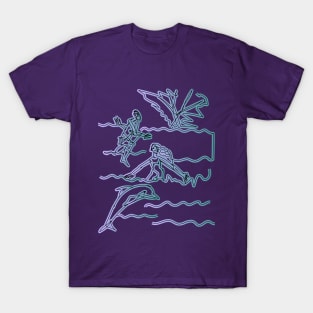 Humans and Dolphins T-Shirt